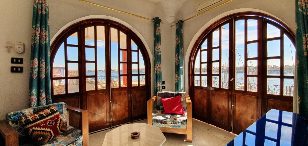 Nile View Panoramique And Garden West Bank Apartment Luxor Bagian luar foto