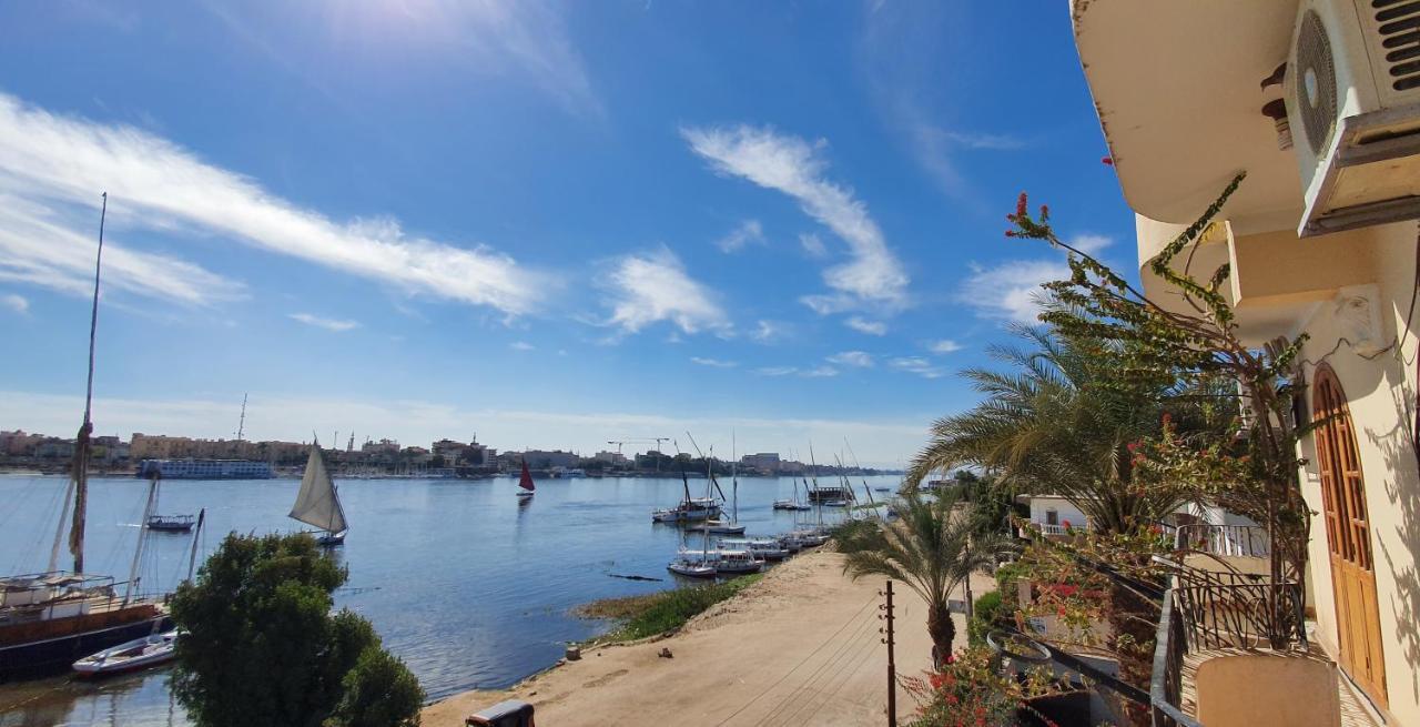Nile View Panoramique And Garden West Bank Apartment Luxor Bagian luar foto