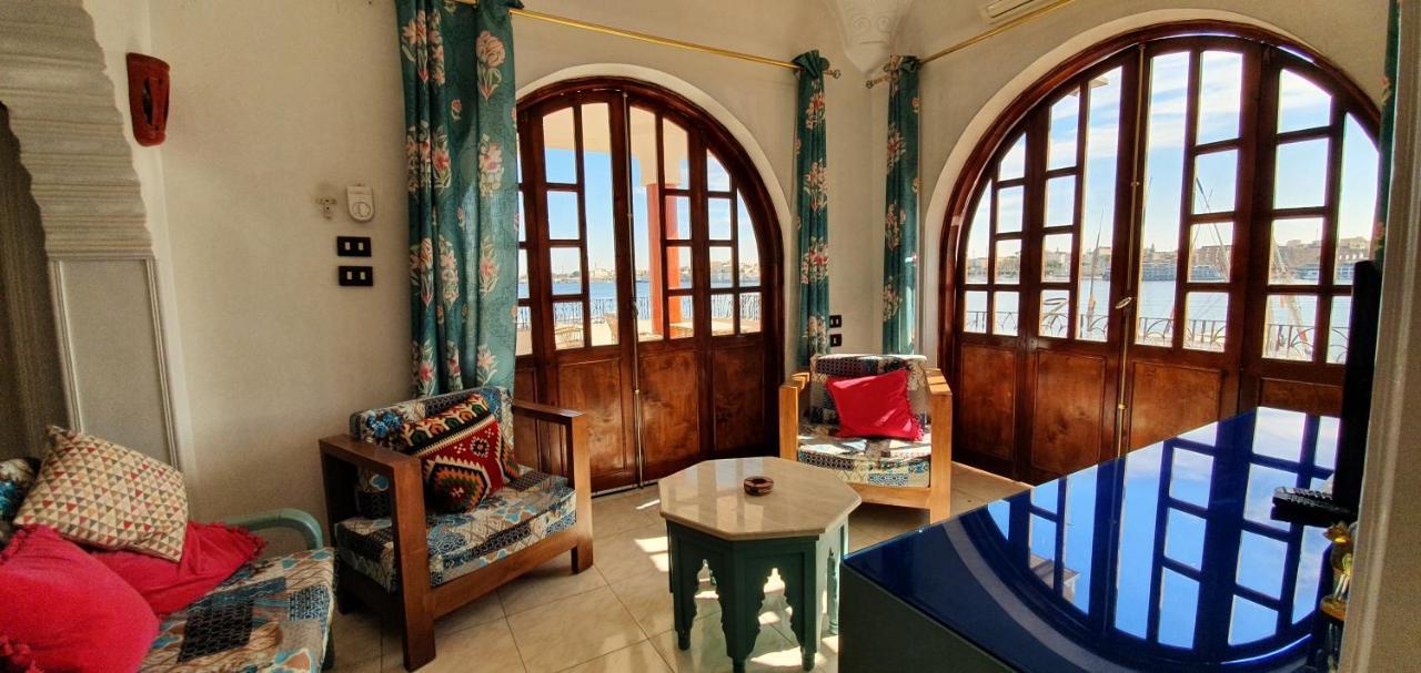 Nile View Panoramique And Garden West Bank Apartment Luxor Bagian luar foto